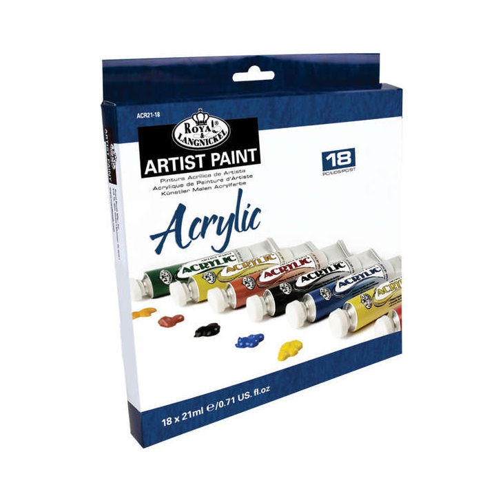 Sada akrylových farieb Royal & Langnickel / 18x21 ml