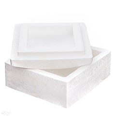 Polystyrénový box štvorcový 13.5 x 13.5 cm