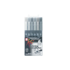 Sakura Koi Coloring Brush Pen fixky / sada 6 ks